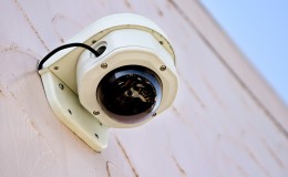 Video Camera Security System on the wall